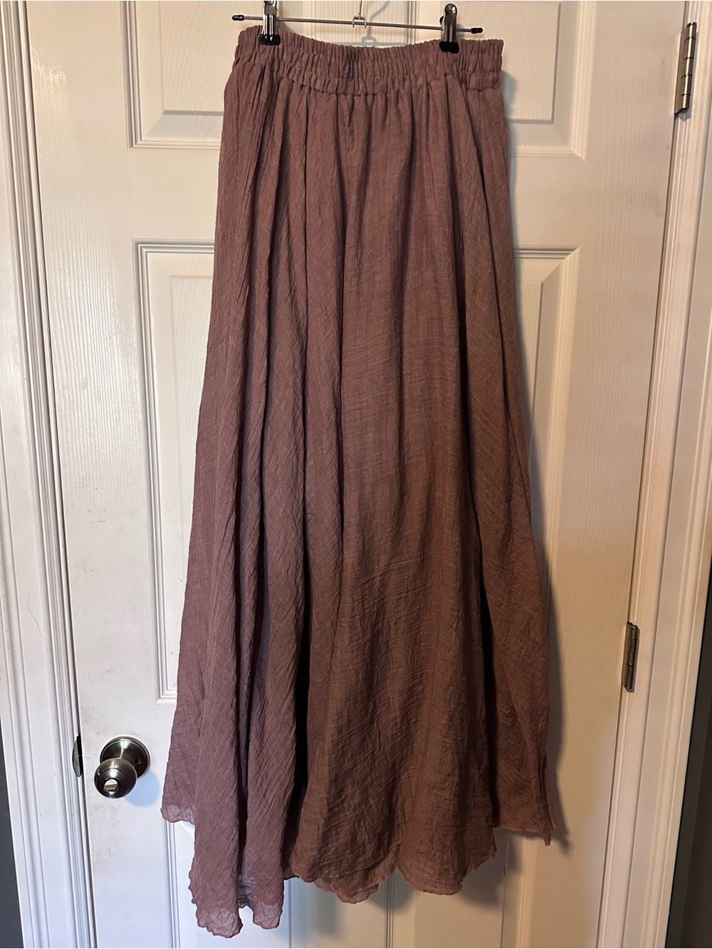 Women’s Mauve Flowing Maxi Skirt